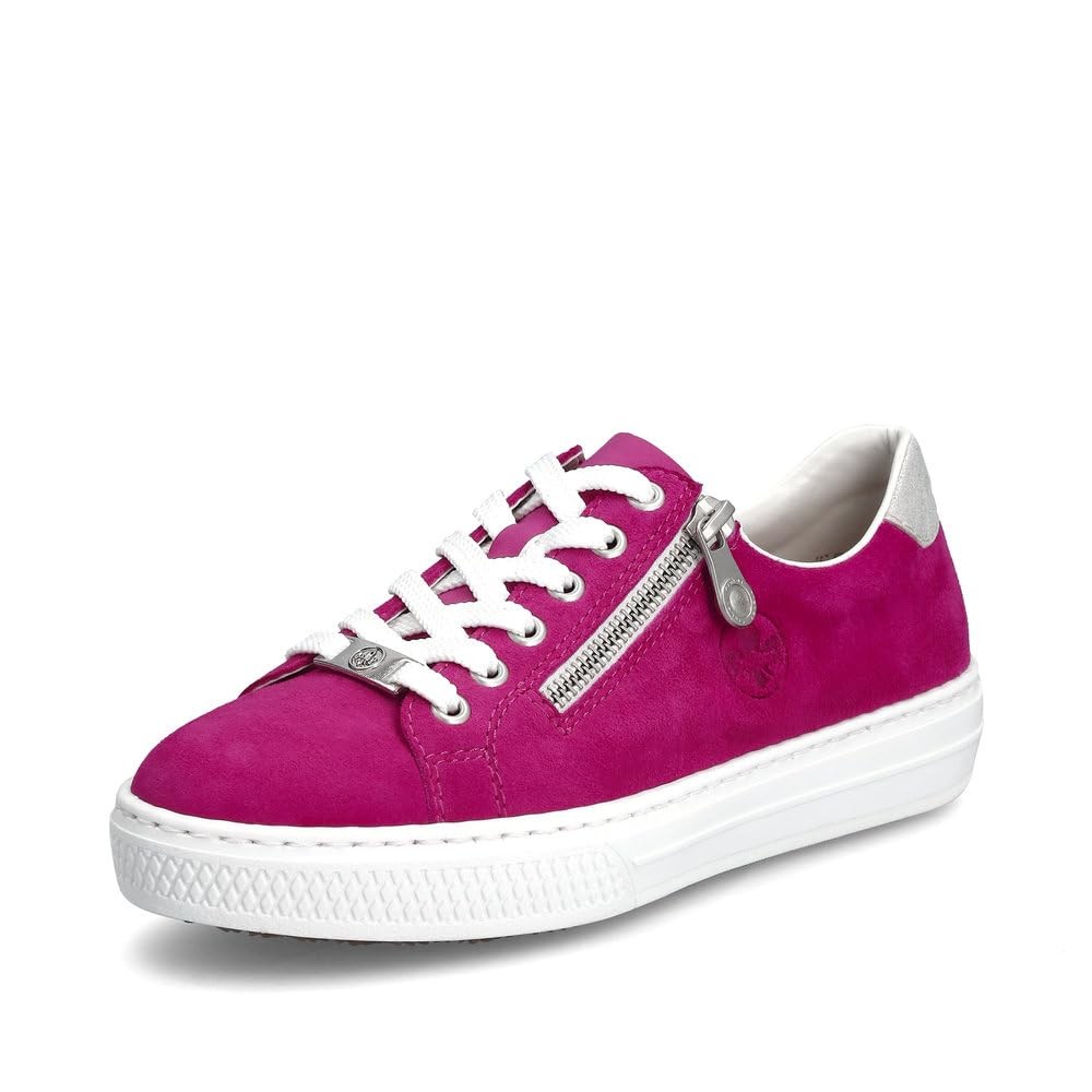 RIEKER Freizeit Schnürer lila/pink