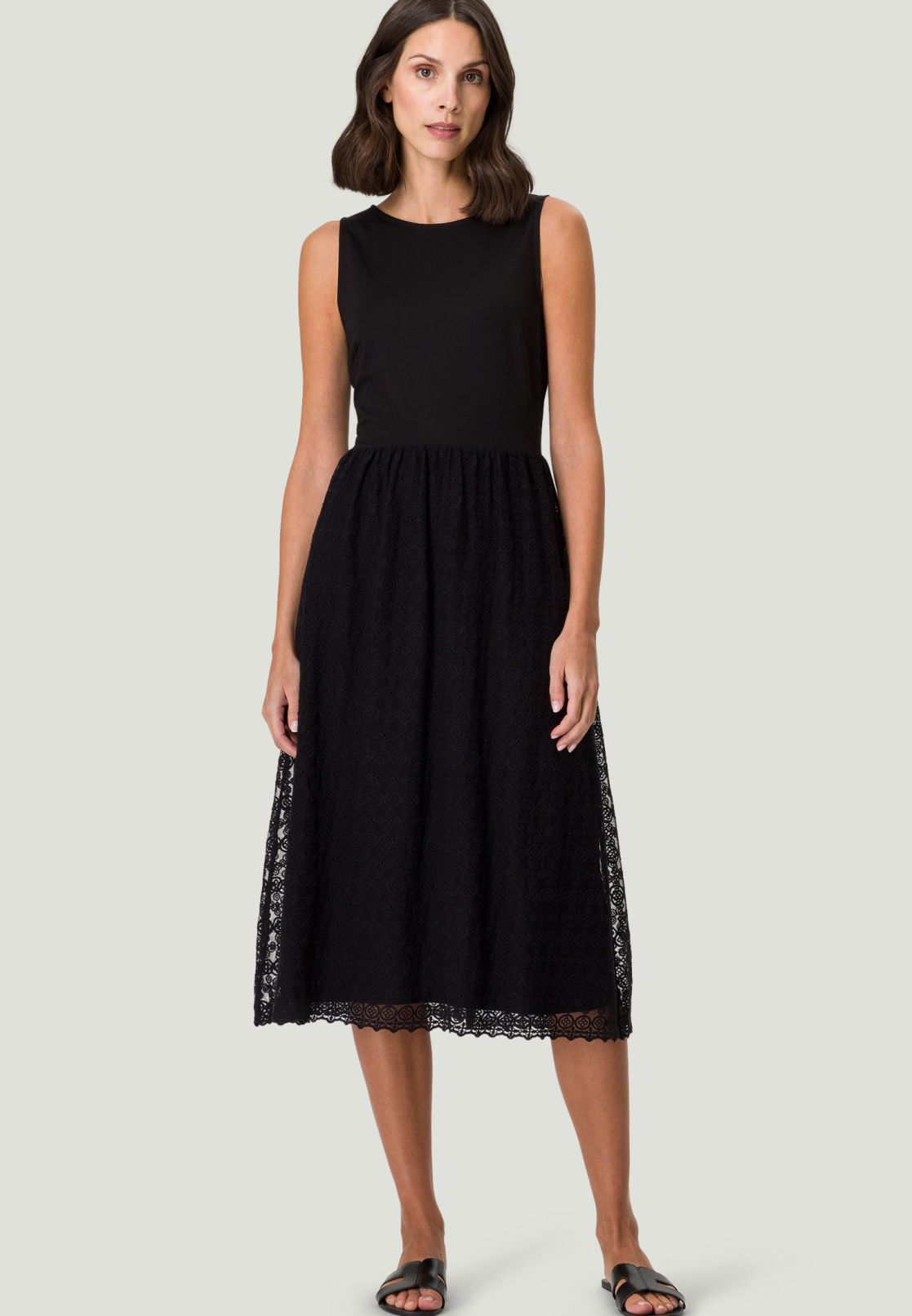Midikleid mit Spitze
