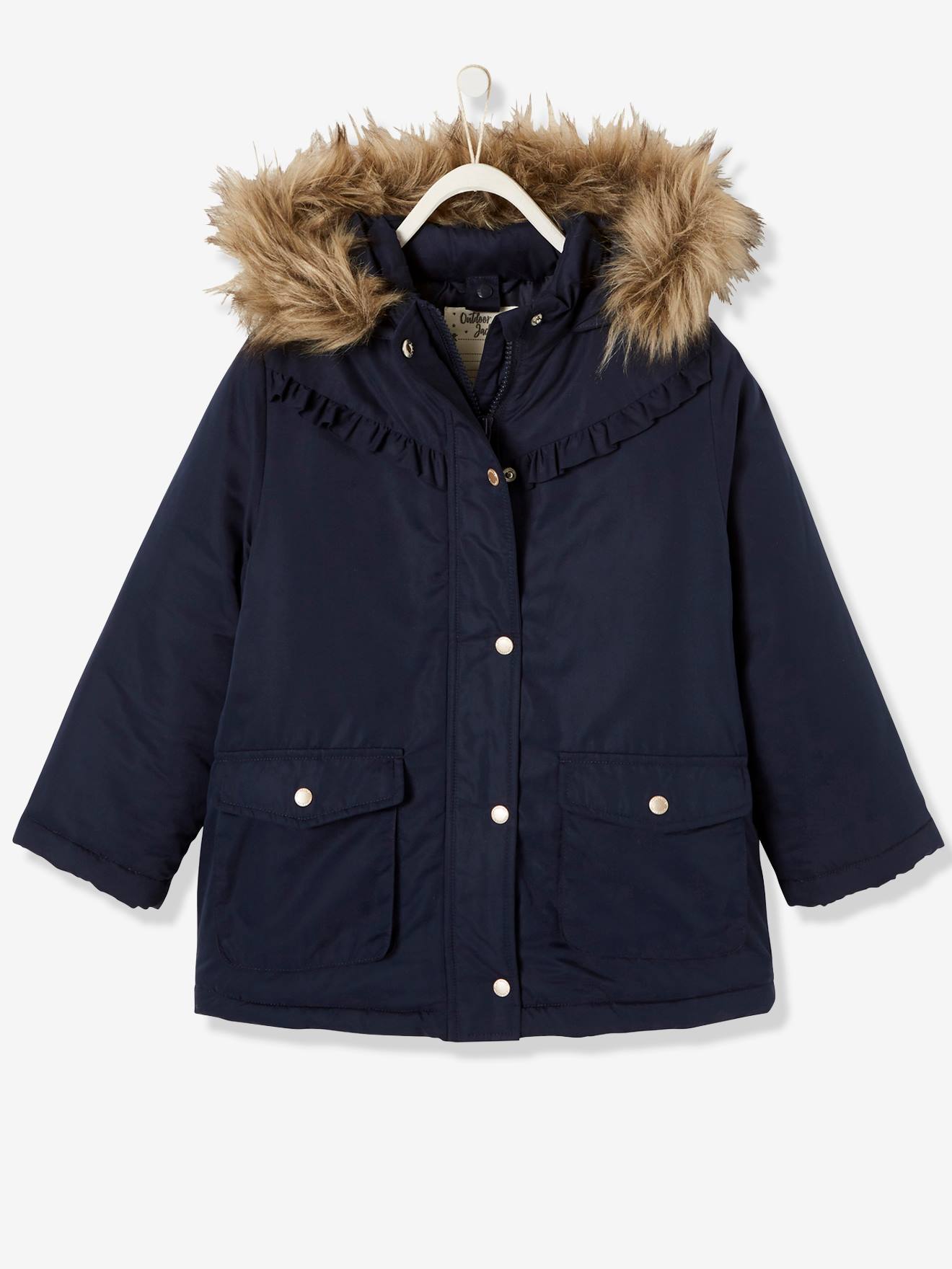Parka 3 en 1 fille hiver encre