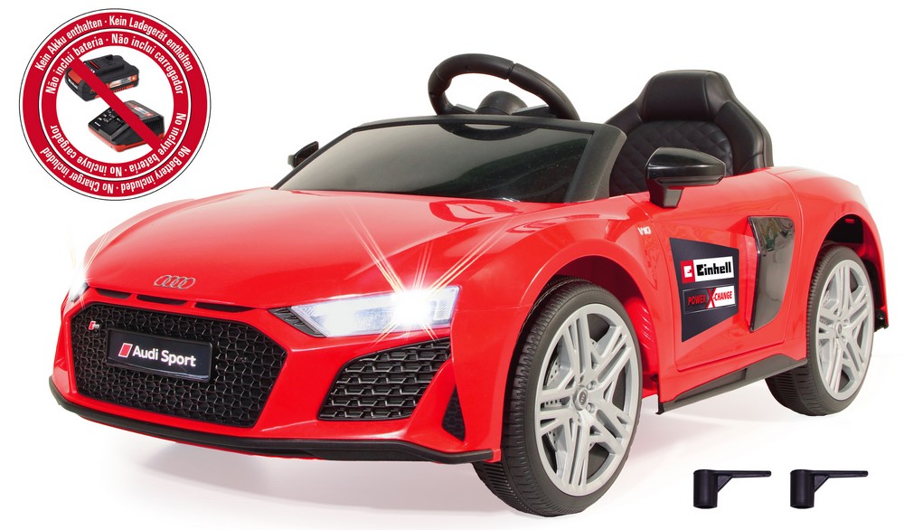 Jamara e.K. JAMARA-460915-Ride-on Audi R8 rot 18V Einhell Power X-Change