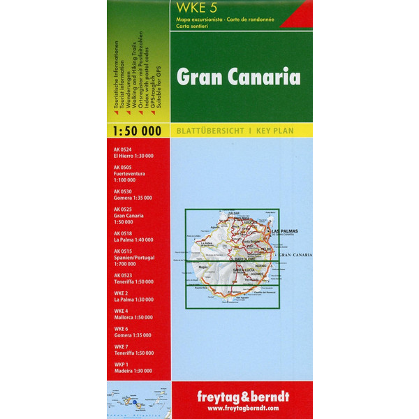 Gran Canaria, Wanderkarte 1:50.000 - Wanderkarte
