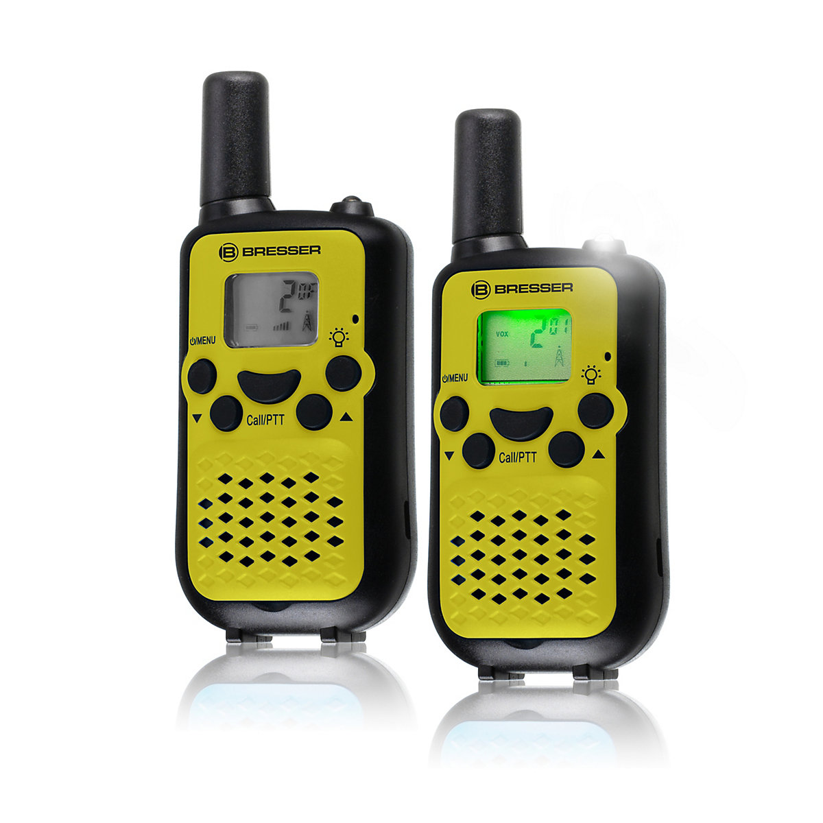 Walkie Talkie 2er-Set mit Reichweite bis zu 6 km und Frei-Hand-Funktion