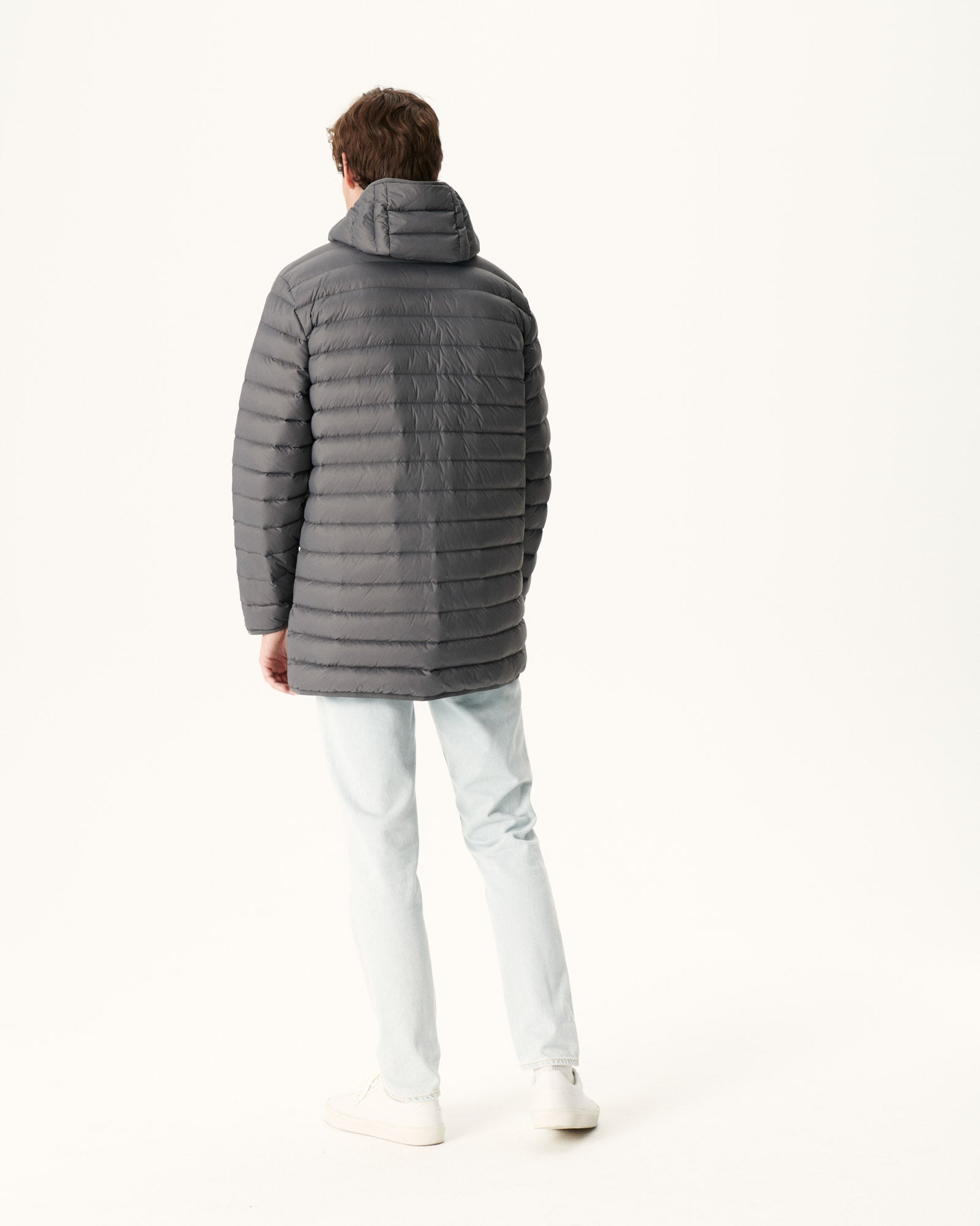 Doudoune longue Anthracite Luc