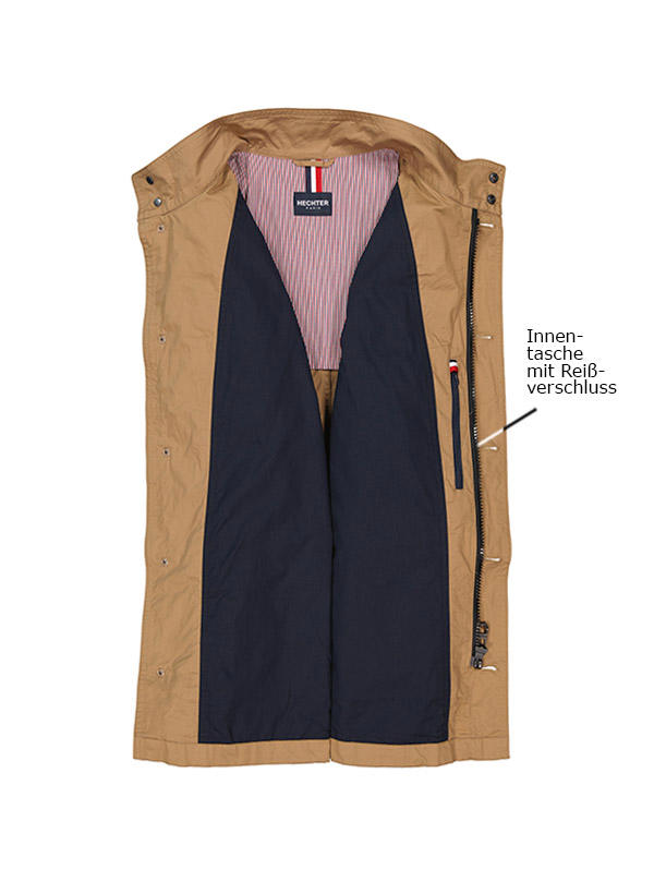 HECHTER PARIS, Fieldjacket, Baumwolle halbgefüttert, braun