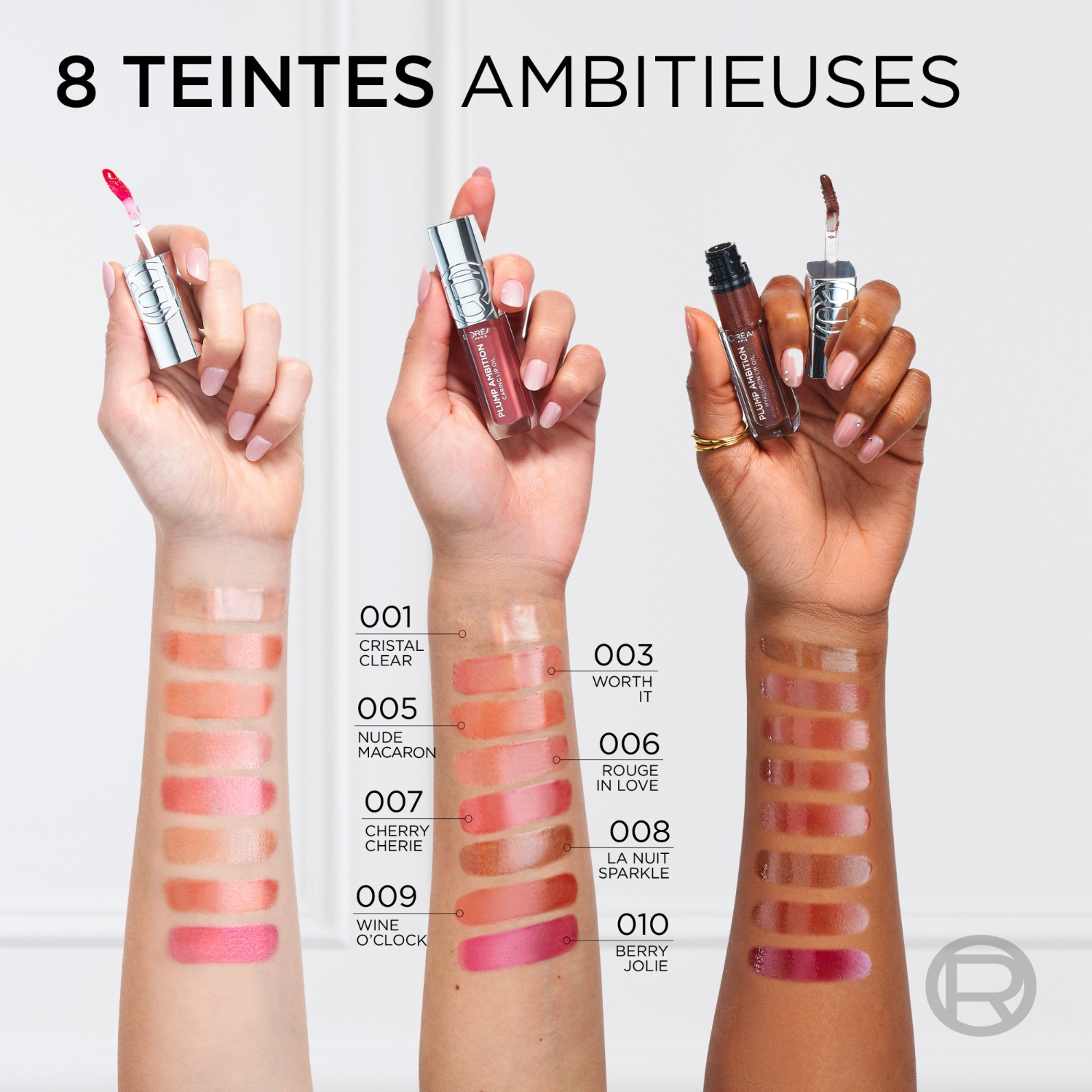 Huile à lèvres repulpante L'Oréal Paris Ambition