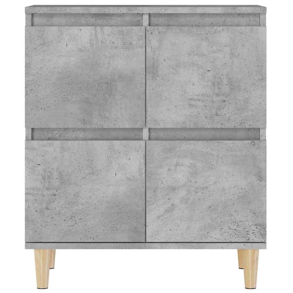 vidaXL Sideboard Sideboard Betongrau 60x35x70 cm Holzwerkstoff (1 St)