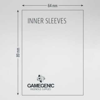 Gamegenic - Prime Double Sleeving Pack - Black/Clear (2 x 80)