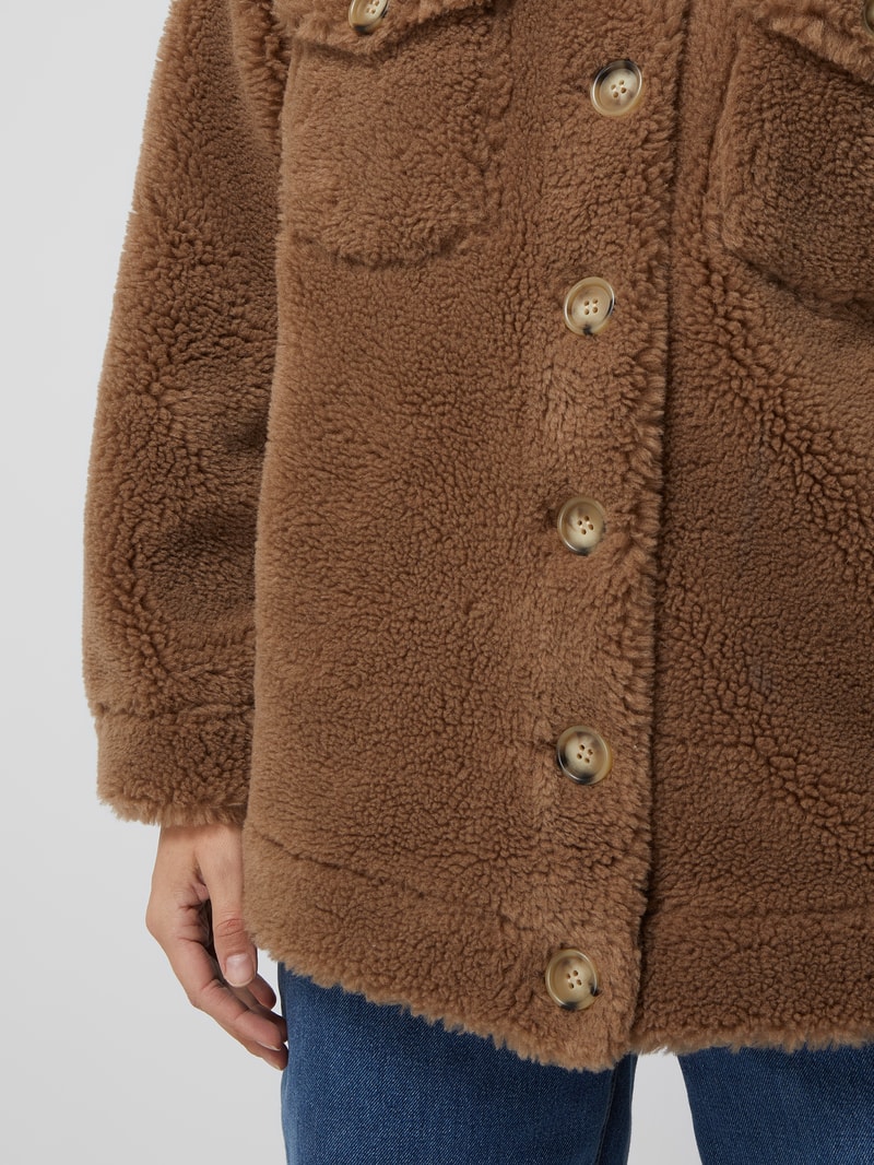Wendejacke mit Woll-Anteil in camel