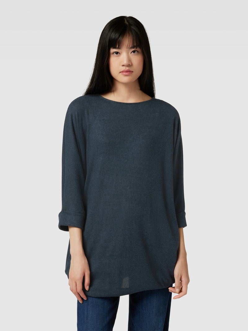 Longshirt mit 3/4-Arm in smaragdgrün