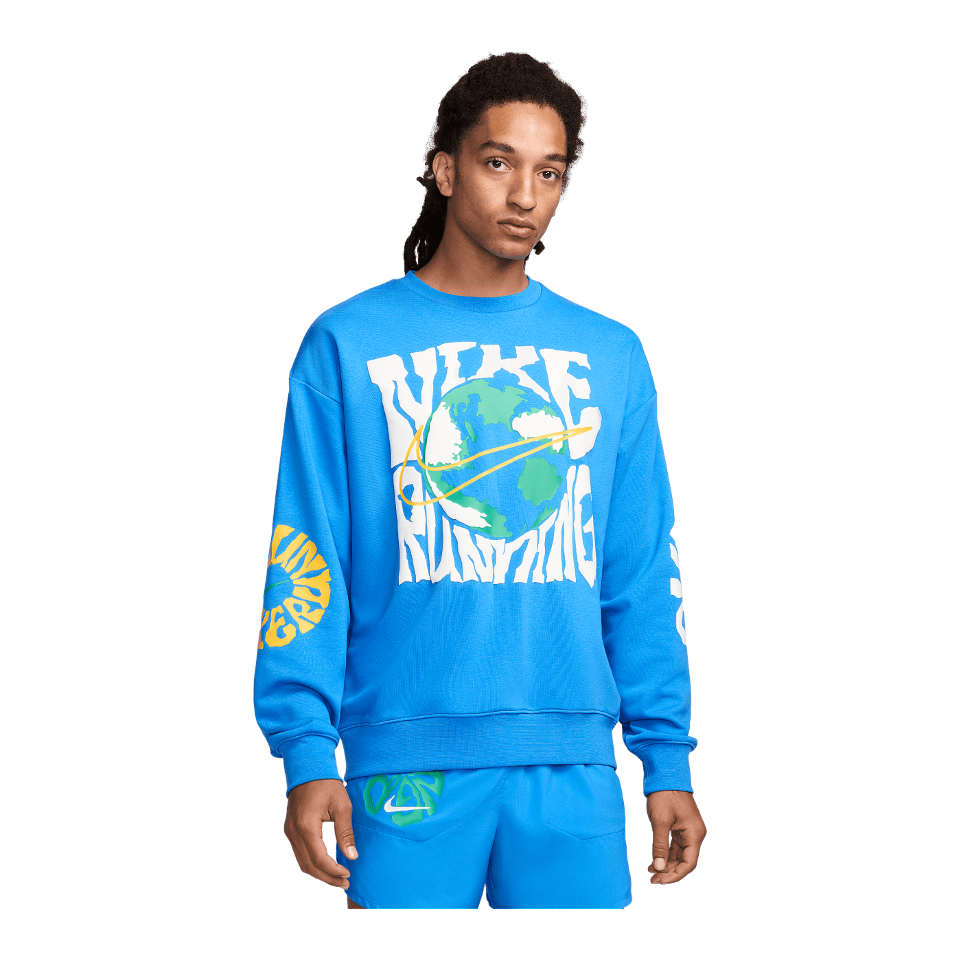 Nike Energy Fleece Crew Sweatshirt Blau F435