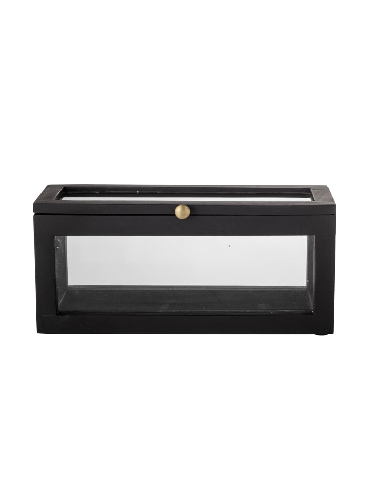 Bloomingville Deko-Box Gore in Schwarz | Transparent günstig kaufen onesize