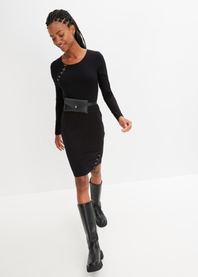 Shirtkleid mit Ösen