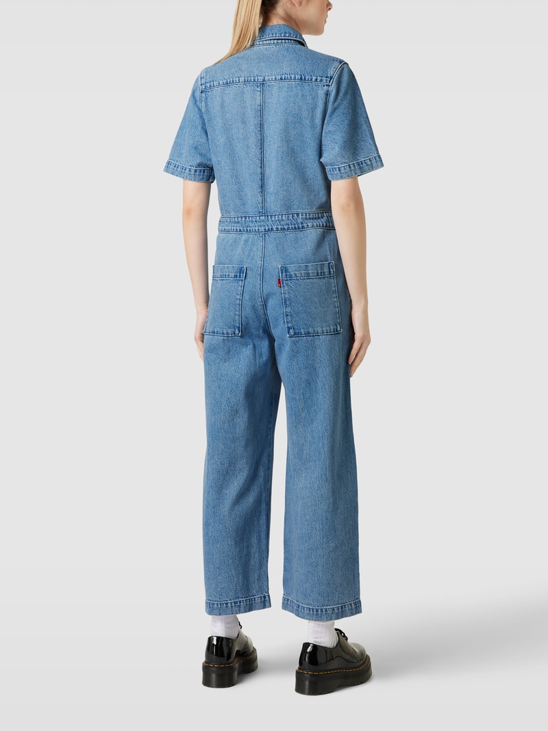 Jumpsuit in Denim-Optik Modell 'BOILERSUIT' in hellblau