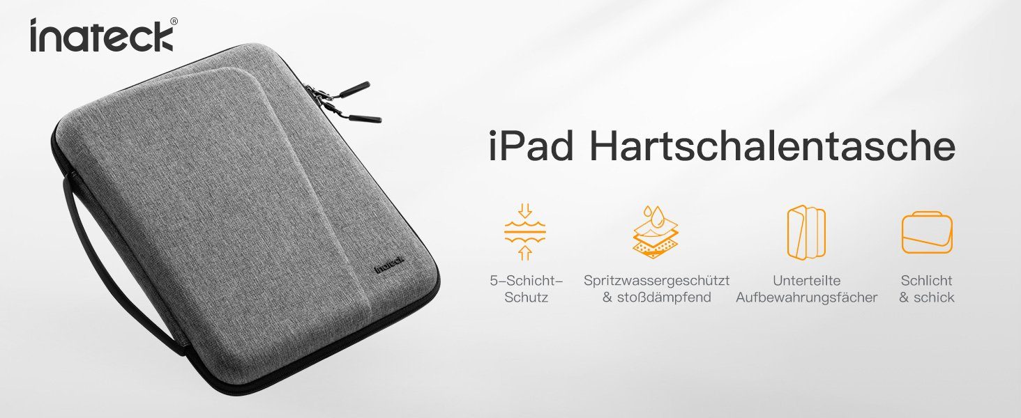 Inateck Tablet-Hülle Hartschalen Tablet Tasche Hülle für 12,9 Zoll iPad Pro