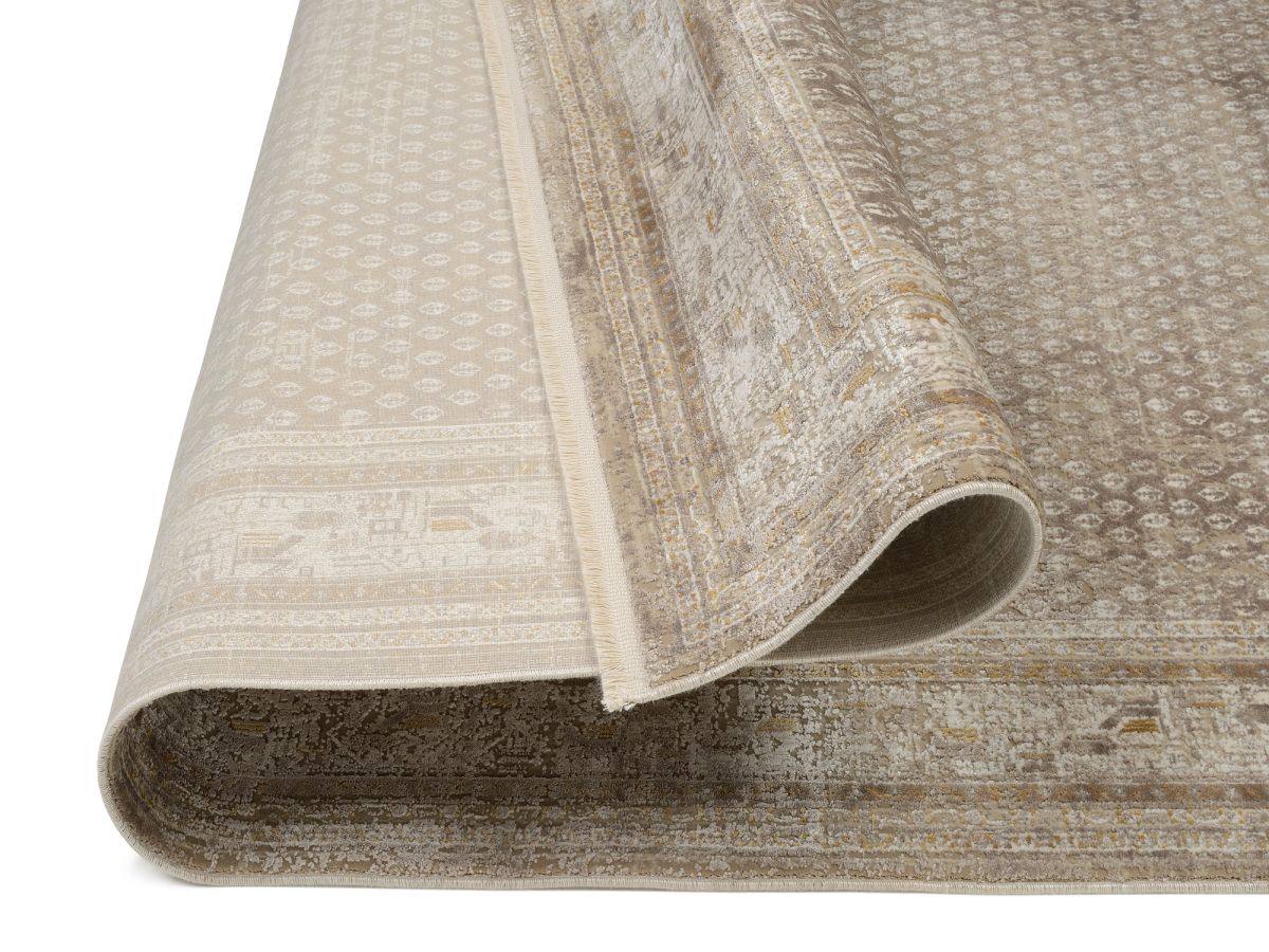 Webteppich Miri Beige-Gold 160 x 230 cm