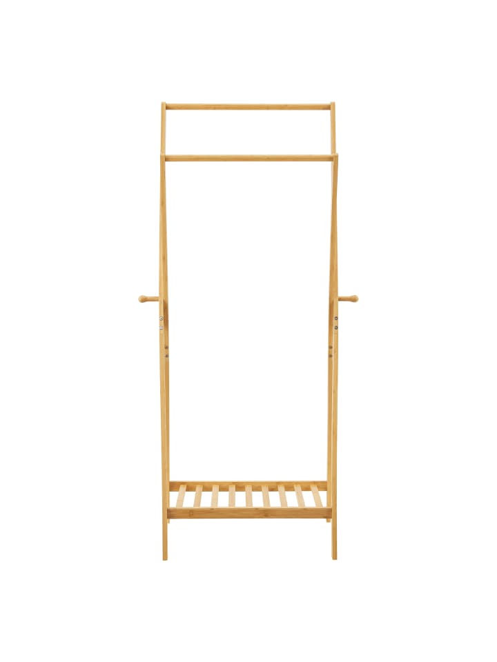 en.casa Garderobenständer Keitele in Braun (H)150cm (B)60cm (T)42cm (G)3.7kg günstig kaufen onesize