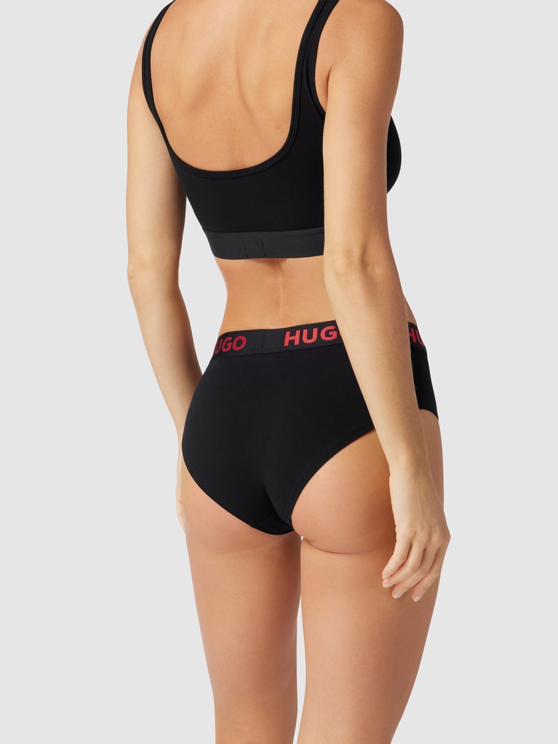 Slip mit Label-Patch Modell 'Hipster Red Label' in schwarz