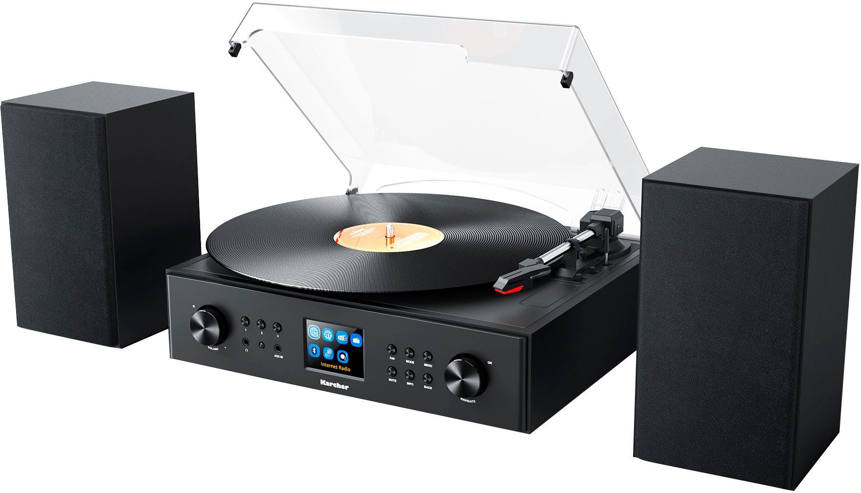 Karcher MC 8000DI Stereoanlage (Digitalradio (DAB), Internetradio, UKW mit RDS, 20 W)