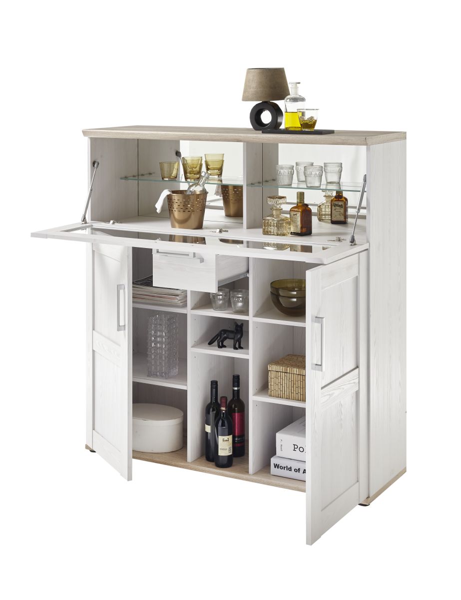 Barschrank Romance weiß
