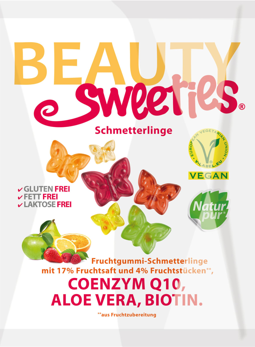 Fruchtgummi, Schmetterlinge, 125 g