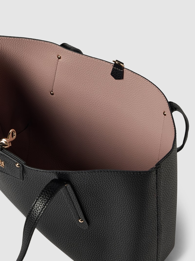 Shopper mit Strukturmuster Modell 'ECO BRENTON' in schwarz