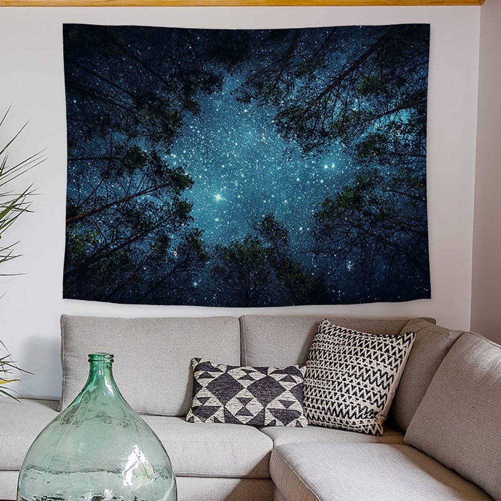 Wandteppich Sternenhimmel See Tapisserie, Sarfly