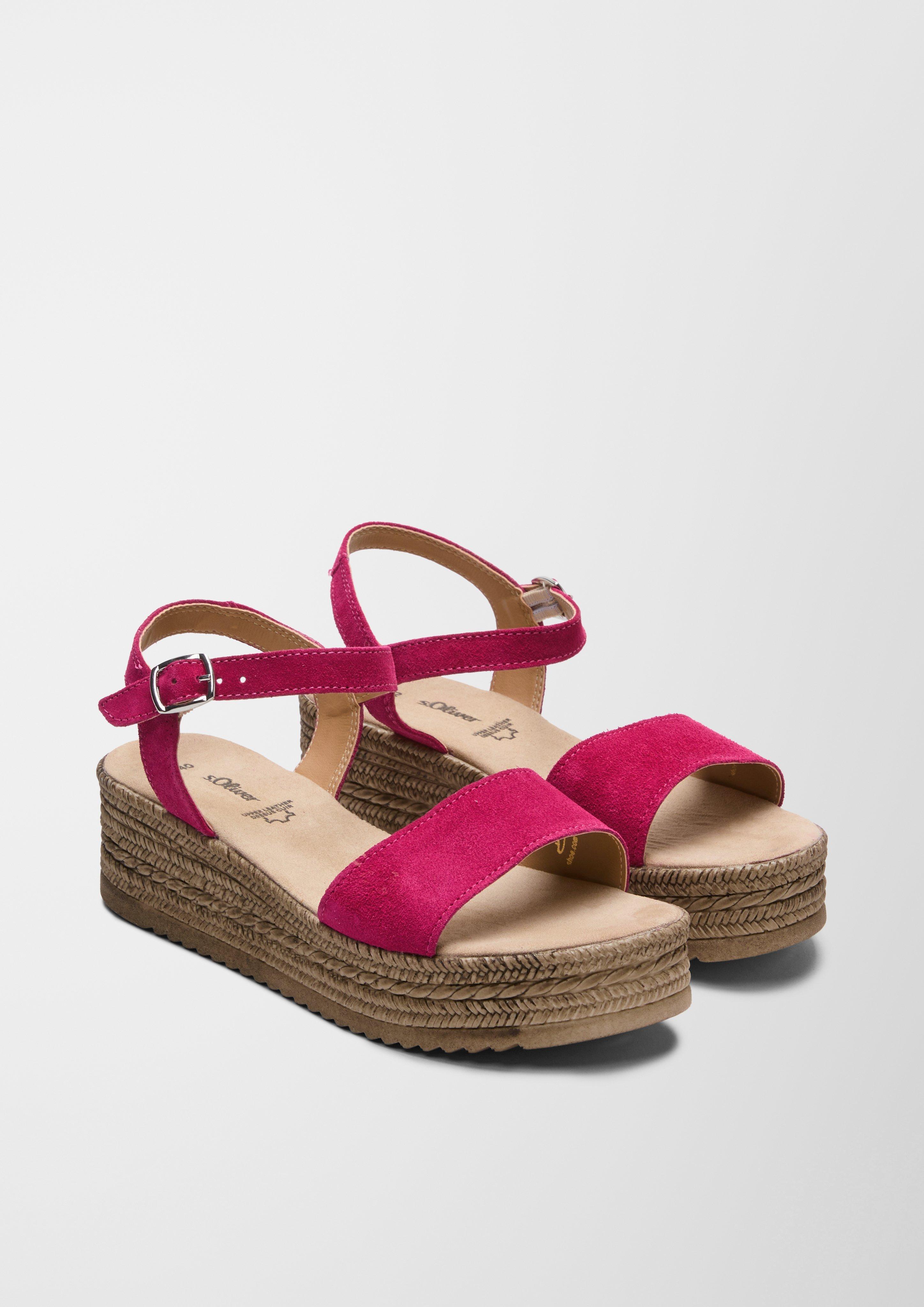 Plateau-Sandalen aus Leder  6007708-532