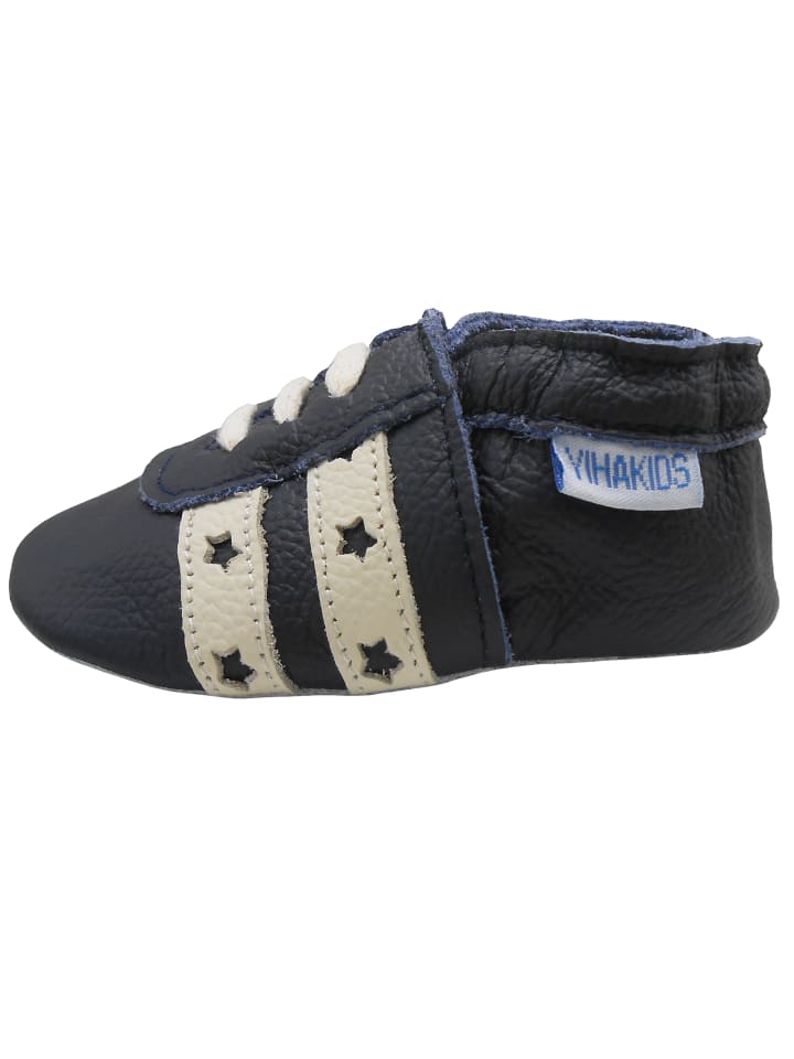 Yalion Baby Leder-Krabbelschuhe in in Dunkelblau günstig kaufen