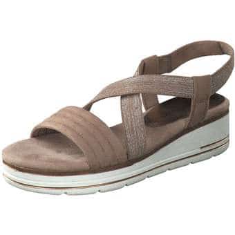 Marco Tozzi Earth Edition Keilsandale in rosa