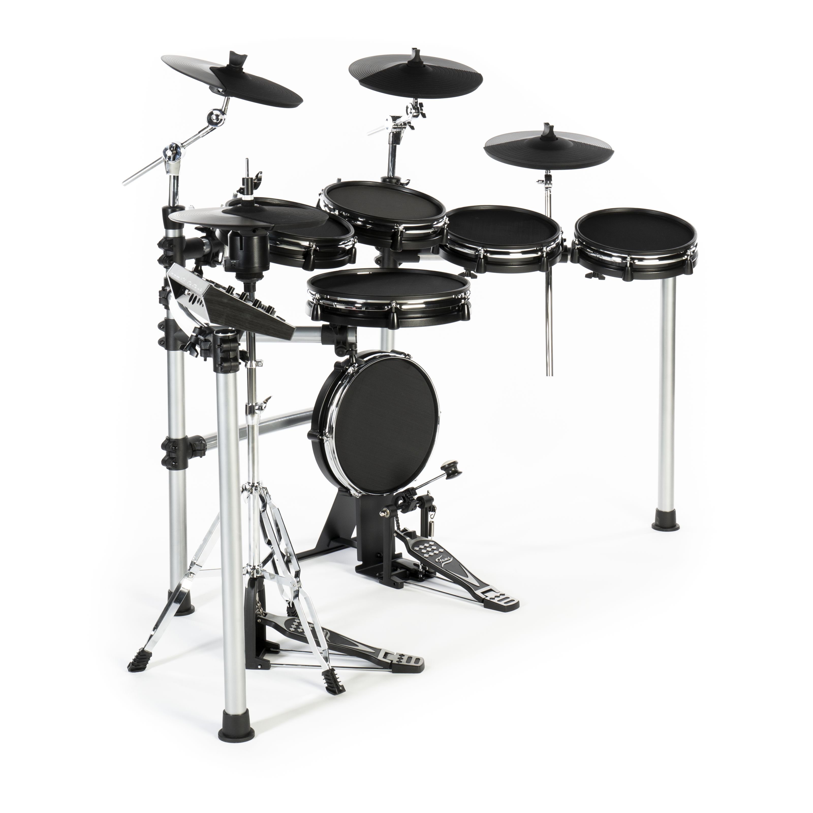 FAME E-Drum, DD-ONE Pro XT E-Drum Set, Elektronisches Schlagzeug-Set mit echter Hi
