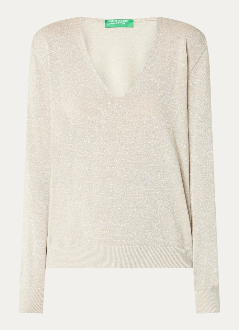 Benetton Fine knit top with lurex