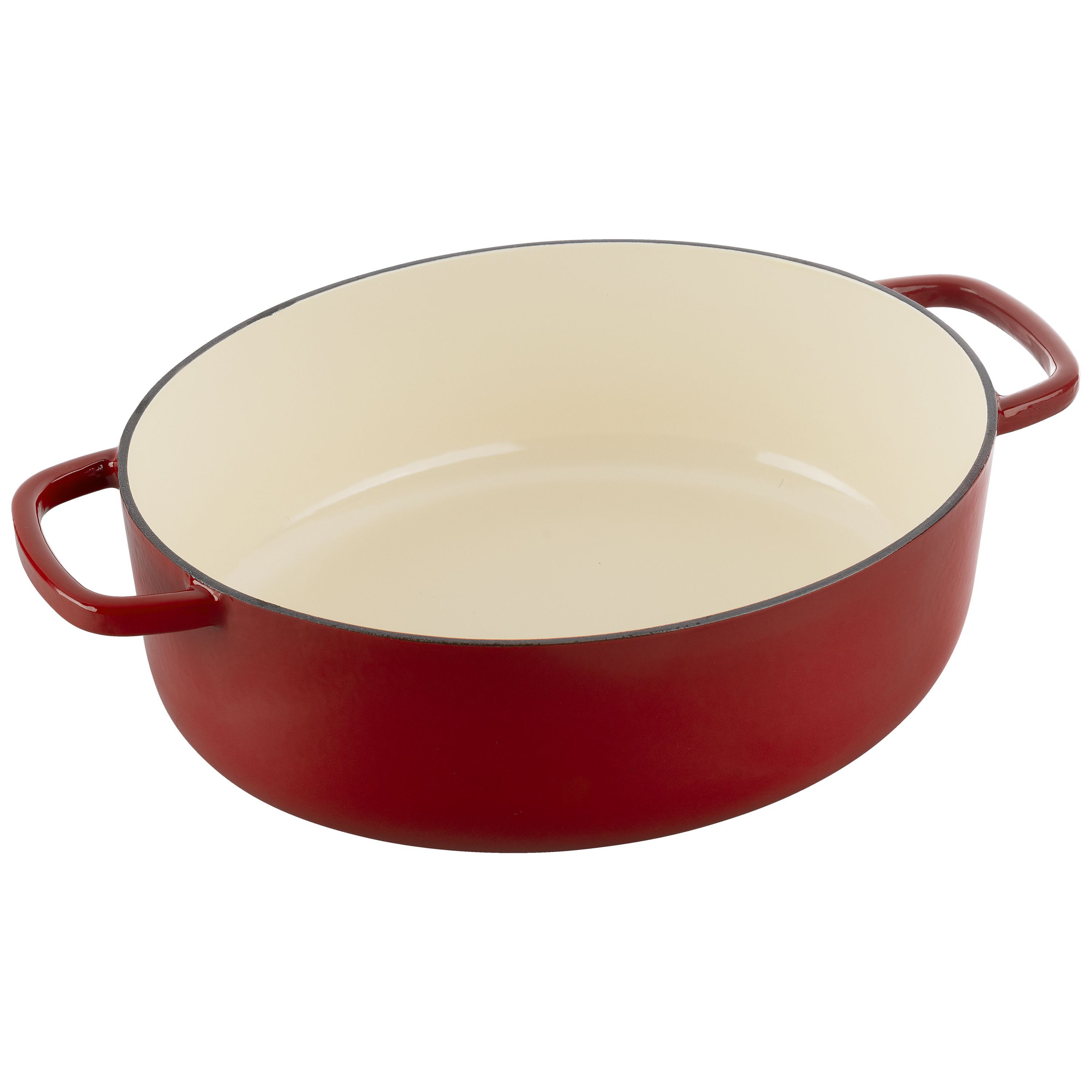 Cocotte 37 cm, oval, Rot, Gusseisen