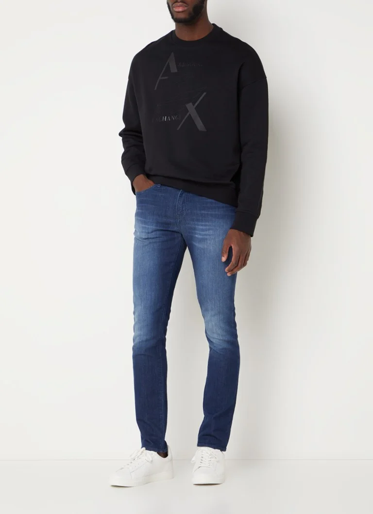 Jeansy Armani Exchange slim-fit, średnie wyblaknięcie
