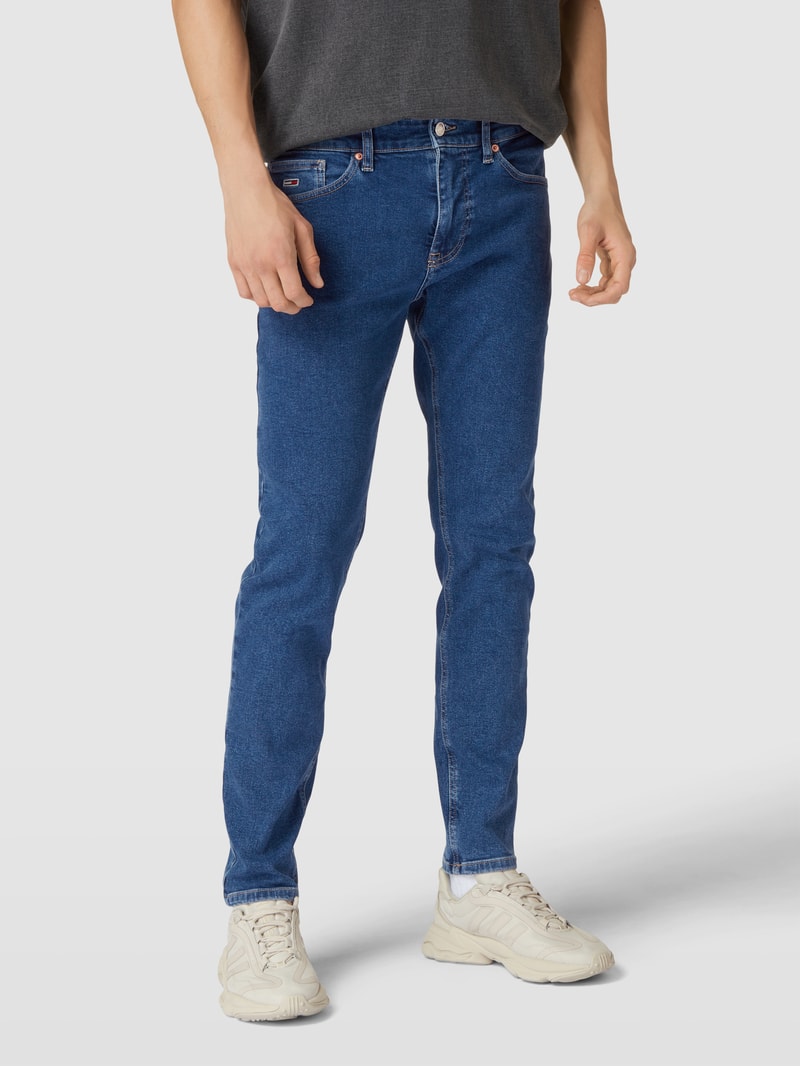 Jeans mit Label-Details Modell 'AUSTIN' in jeans