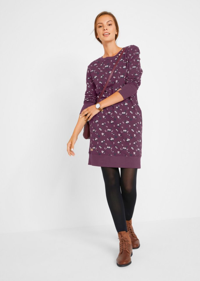 Sweatkleid, bedruckt