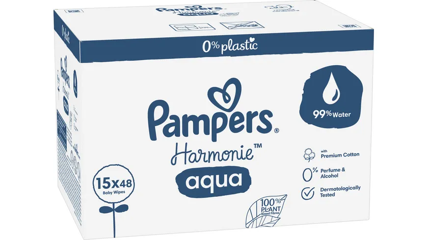 Pampers Feuchttücher Aqua 15X48 Stück