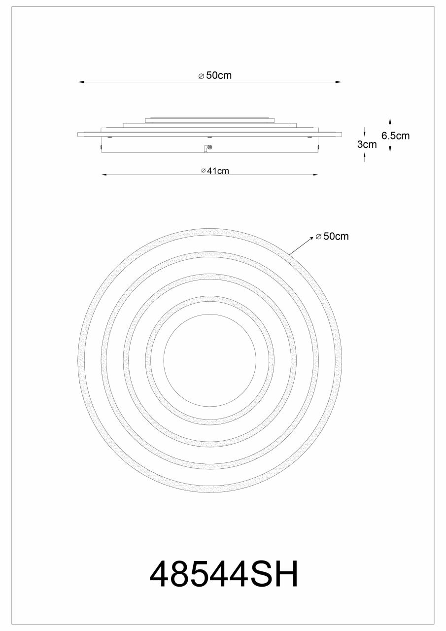 Globo Lighting - JOCELYN - Deckenleuchte Metall weiß, LED