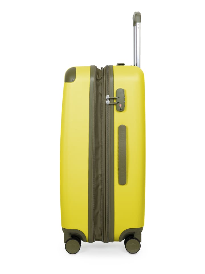 Hauptstadtkoffer Spree - Mittelgroßer Koffer Hartschale Trolley 65 cm, TSA, 74 L in Lemon günstig kaufen M