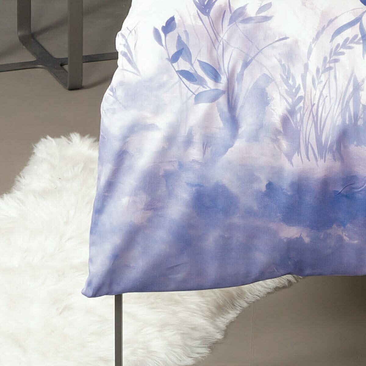 Janine Mako-Satin Bettwäsche modern art 42080-05 kreidelila