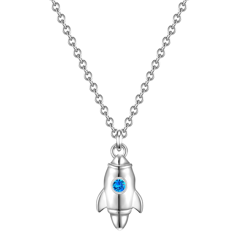 Glanzstücke München Collier en argent Fusée Argent sterling Oxyde de zirconium (CZ) en Argent collier