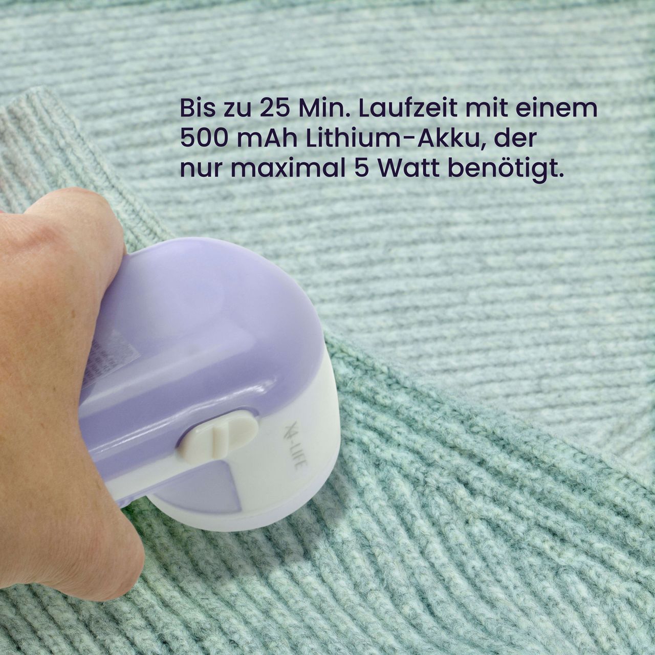 X4-Life Akku Fusselentferner - blau