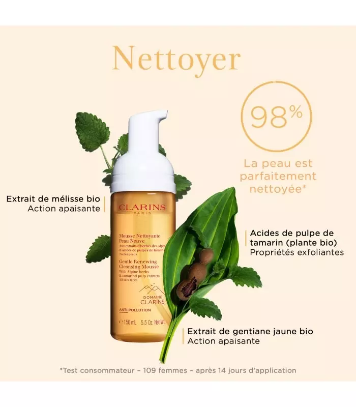 MOUSSE NETTOYANTE PEAU NEUVE TOUTES PEAUX Démaquillant et Nettoyant