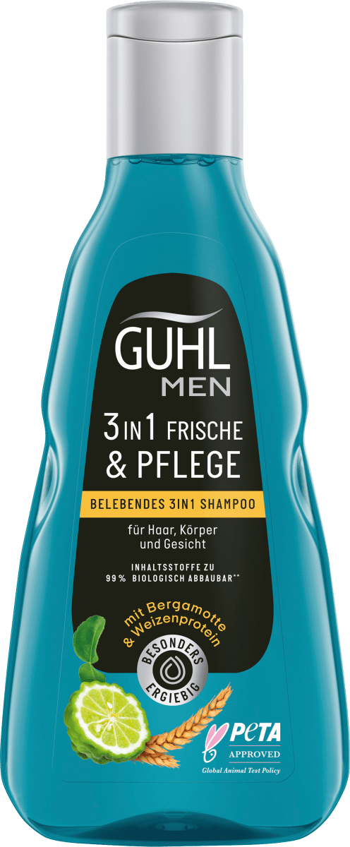 Shampoo Men 3in1 Frische & Pflege, 250 ml
