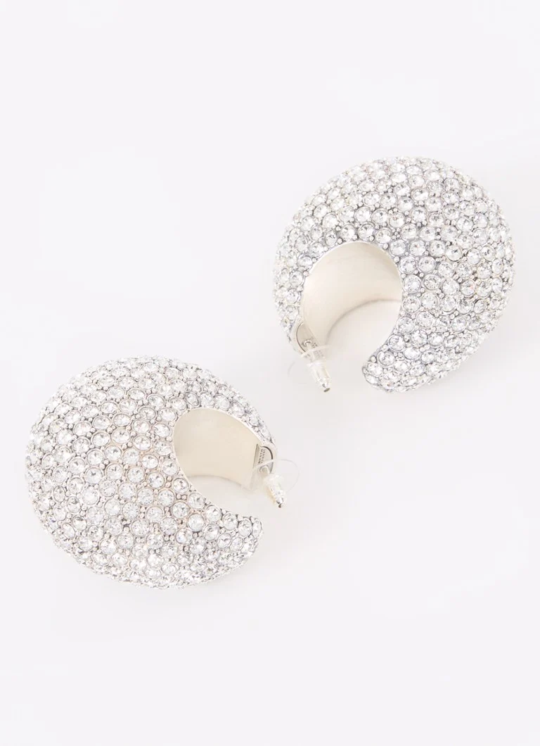 Isabel Marant Enjoy Orecchini a cerchio decorati con strass