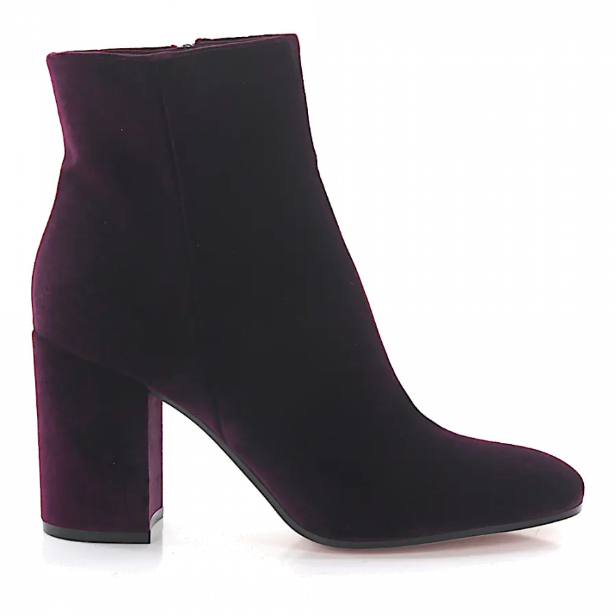 Gianvito Rossi - Stiefeletten Rolling 85 Veloursleder - lila