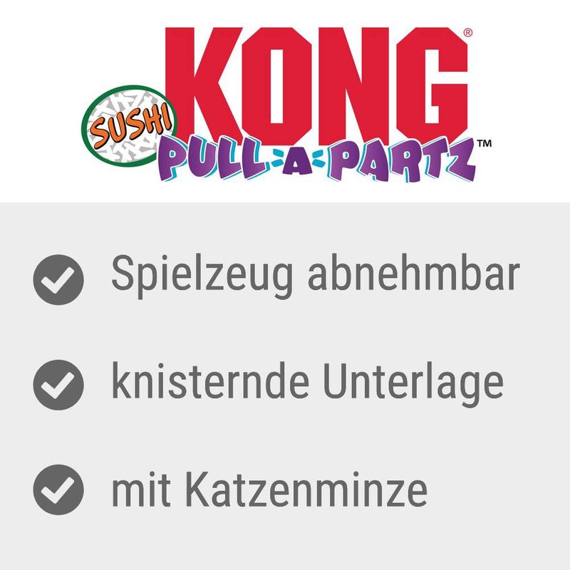KONG Pull-A-Partz Katzenspielzeug Sushi zu TOP-Preisen | bitiba %