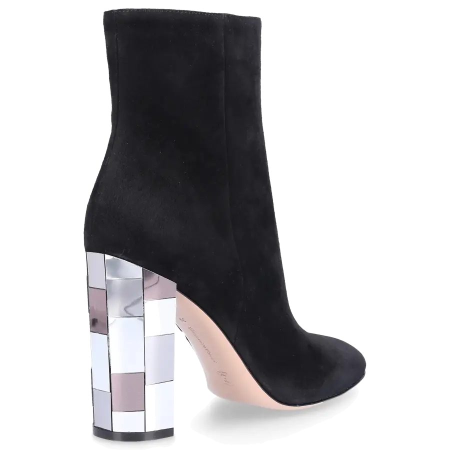Gianvito Rossi - Stiefeletten G73656 Veloursleder - schwarz