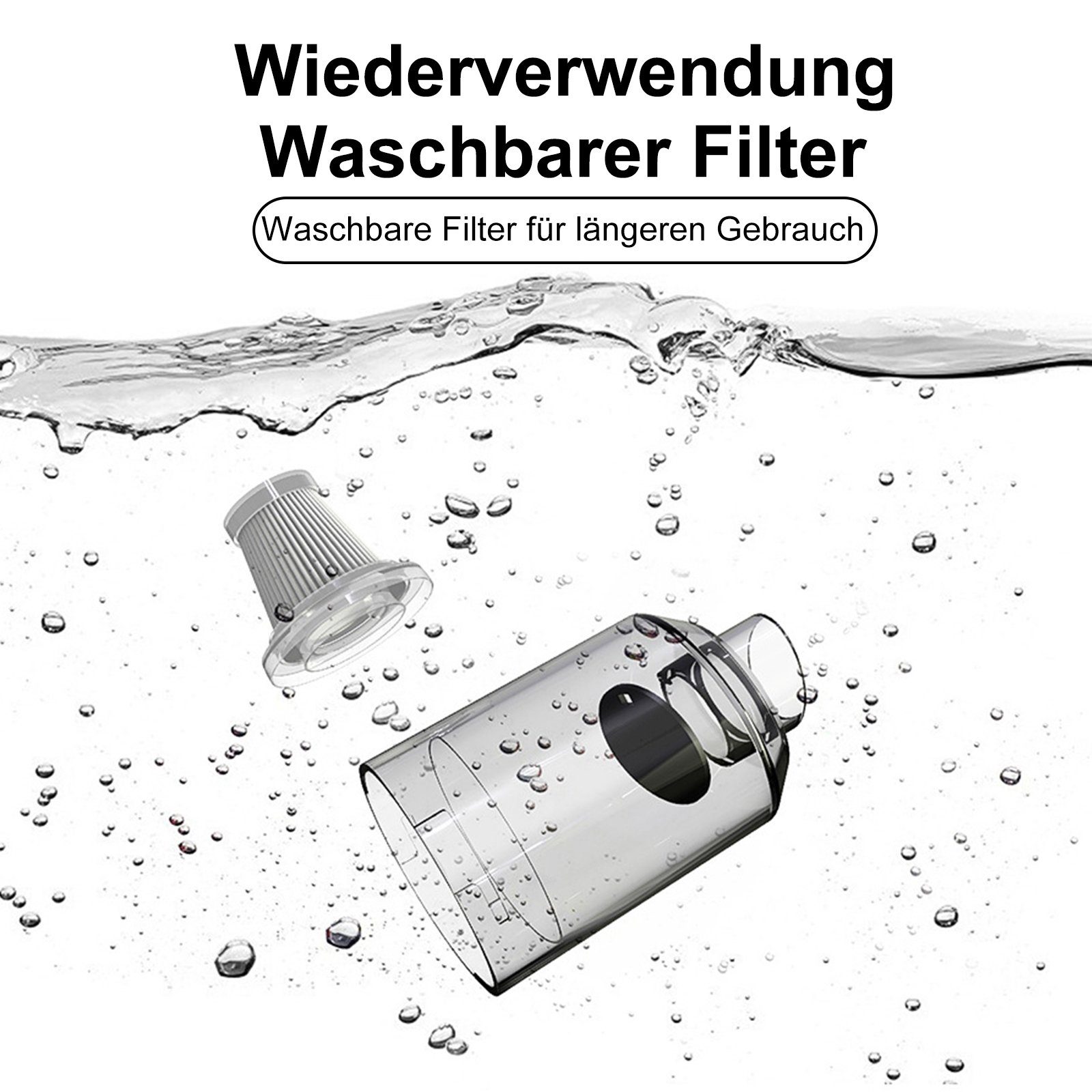 Vbrisi Akku-Handstaubsauger Handstaubsauger, Akku-Handstaubsauger, Mini Stark Staubsauger