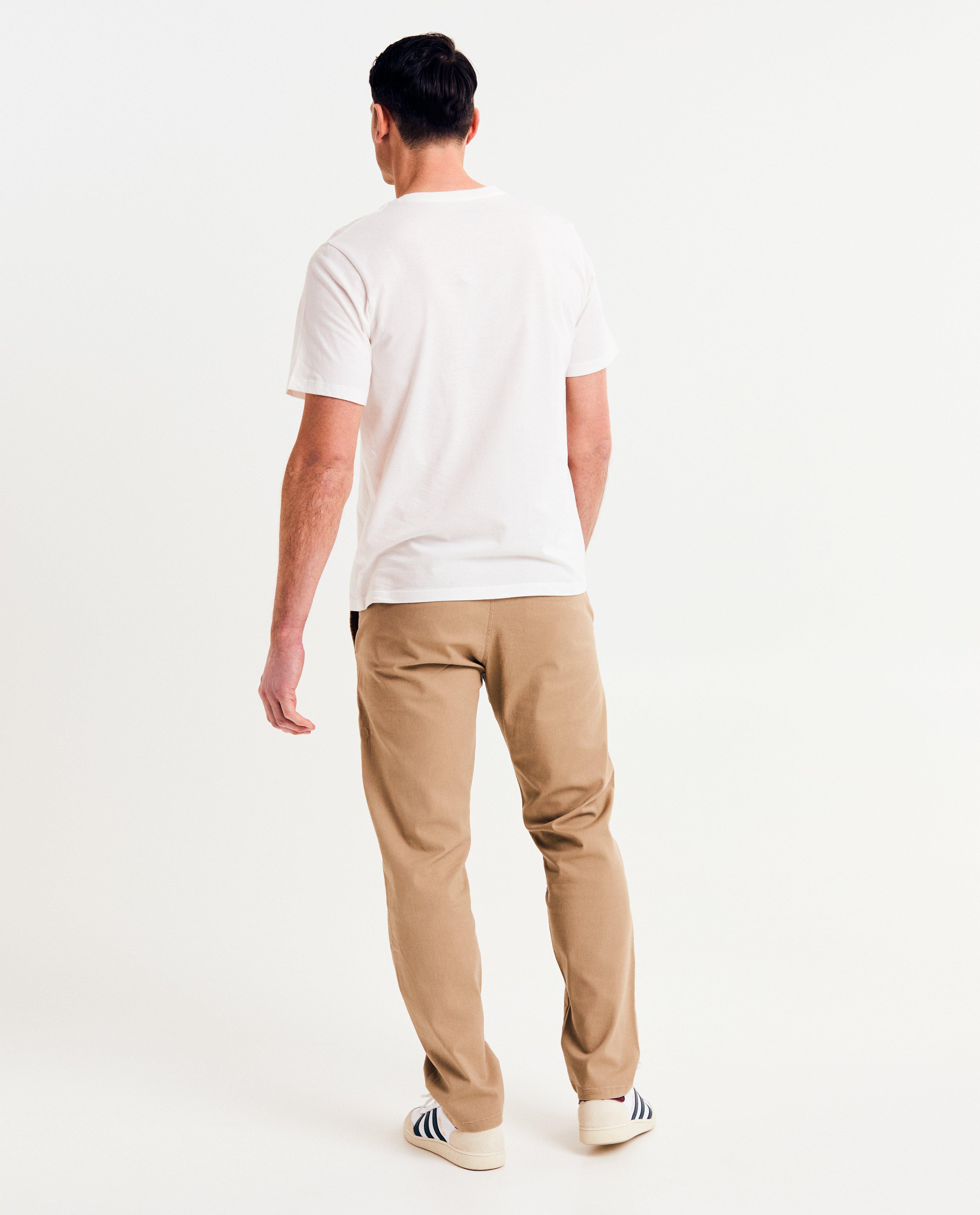 Pantaloni JJ Rebel Brown, croială lejeră bej