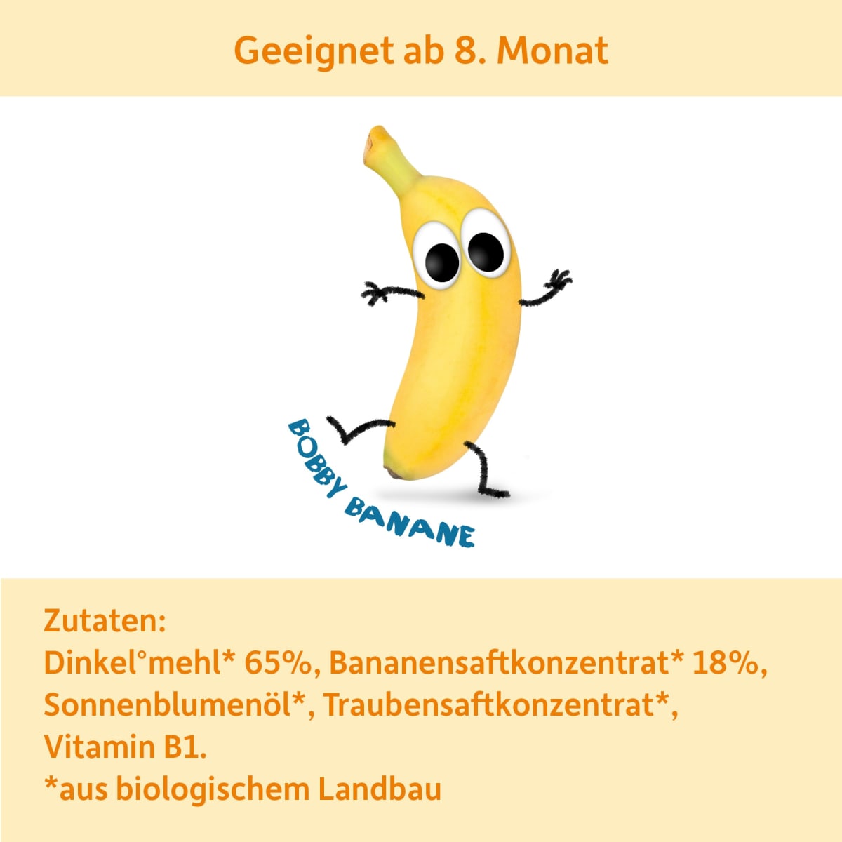Babykekse Dinkel & Banane, ab dem 8. Monat, 100 g